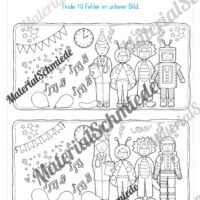 Lese- & Rätselheft zum Fasching/Karneval (1. & 2. Klasse) - Arbeitsblatt 11