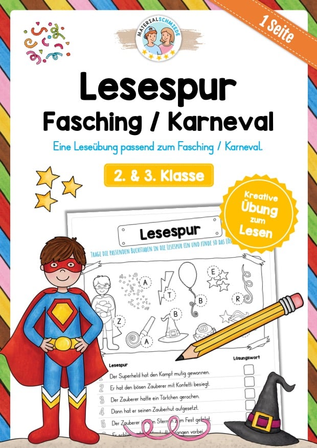 Lesespur zum Fasching / Karneval