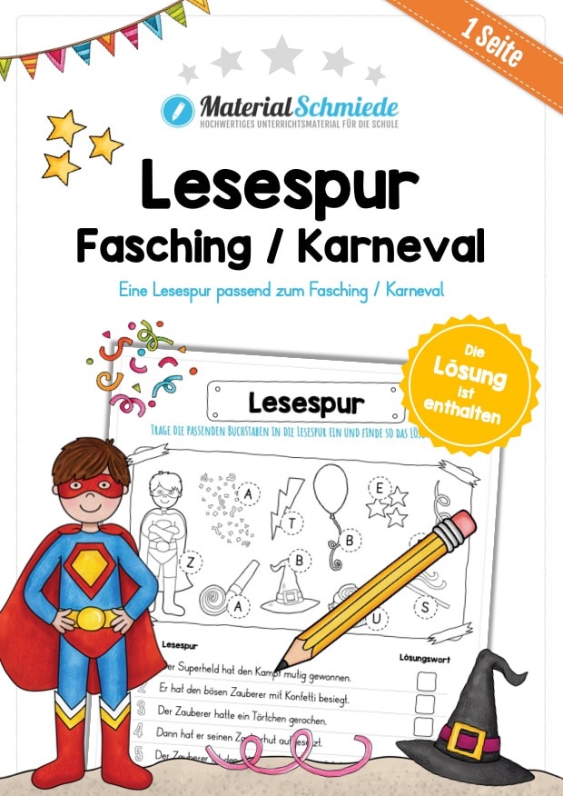 Lesespur zum Fasching / Karneval