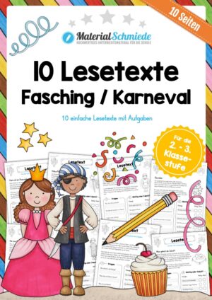 10 Lesetexte zu Fasching / Karneval