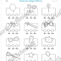 Materialpaket Fasching / Karneval: Deutsch 1. & 2. Klasse (Vorschau 01)