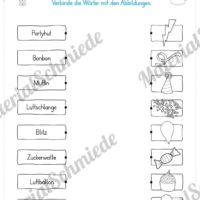 Materialpaket Fasching / Karneval: Deutsch 1. & 2. Klasse (Vorschau 02)
