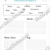 Materialpaket Fasching / Karneval: Deutsch 1. & 2. Klasse (Vorschau 04)