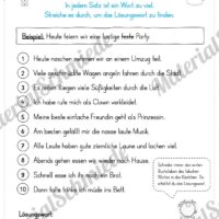 Materialpaket Fasching / Karneval: Deutsch 1. & 2. Klasse (Vorschau 09)