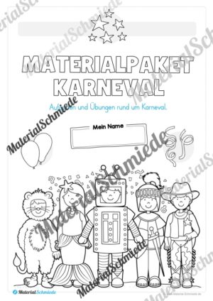 Materialpaket Fasching / Karneval: 1. Klasse (Vorschau 02)