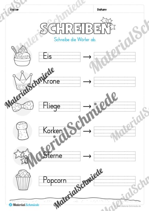 Materialpaket Fasching / Karneval: 1. Klasse (Vorschau 12)