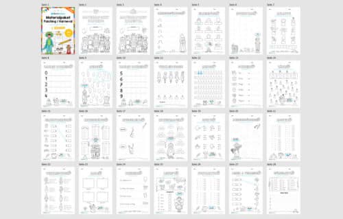 Materialpaket Fasching / Karneval: 1. Klasse (Überblick)