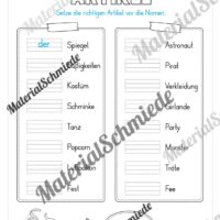 Materialpaket Fasching / Karneval: 2. Klasse (Vorschau 07)