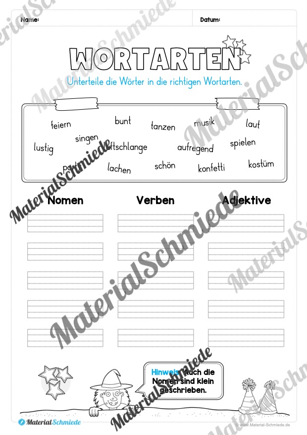 Materialpaket Fasching / Karneval: 2. Klasse (Vorschau 15)