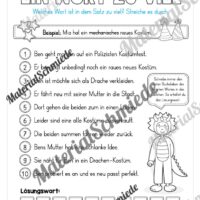 Materialpaket Fasching / Karneval: 3. Klasse (Vorschau 22)