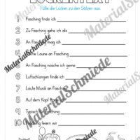 Materialpaket Fasching / Karneval: 3. Klasse (Vorschau 26)