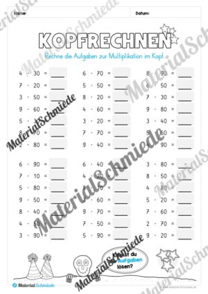 Materialpaket Fasching / Karneval: 4. Klasse (Vorschau 14)