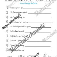 Materialpaket Fasching / Karneval: 4. Klasse (Vorschau 27)