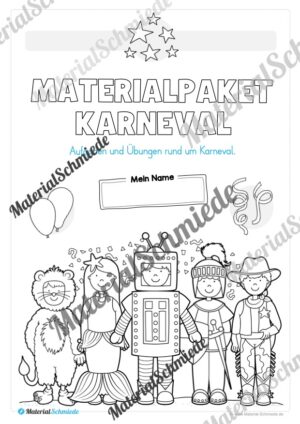 Materialpaket Fasching / Karneval: Vorschule (Vorschau 02)