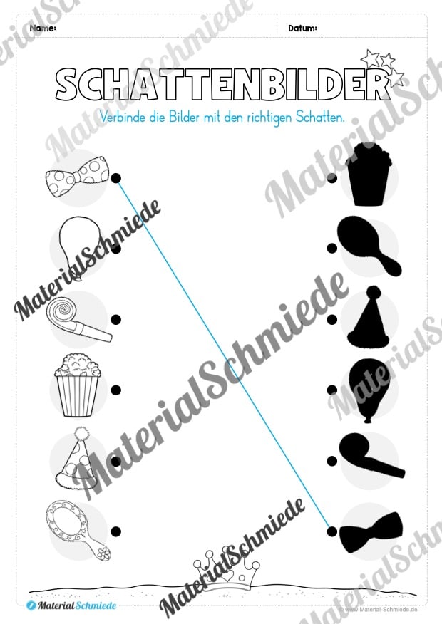 Materialpaket Fasching / Karneval: Vorschule (Vorschau 05)