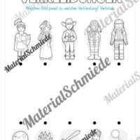 Materialpaket Fasching / Karneval: Vorschule (Vorschau 21)