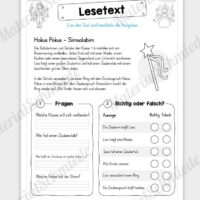 10 Lesetexte zum Thema Fasching & Karneval - Vorschaubild 03