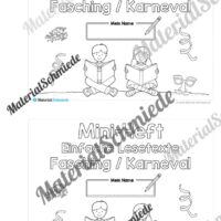 Mini-Heft: Lesetexte Fasching/Karneval (1. & 2. Klasse) - Arbeitsblatt 01