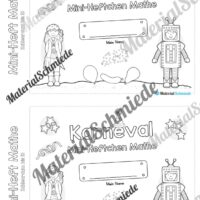 Mini-Heft: Mathe zum Fasching/Karneval (Zahlenraum 10) - Arbeitsblatt 01