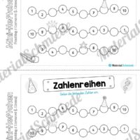 Mini-Heft: Fasching / Karneval für die 1. Klasse (Zahlenreihen)