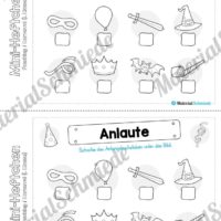 Mini-Heft: Fasching / Karneval für die 1. Klasse (Anlaute)