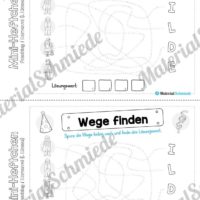 Mini-Heft: Fasching / Karneval für die 1. Klasse (Wege finden)