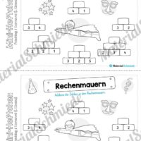 Mini-Heft: Fasching / Karneval für die 1. Klasse (Rechenmauern)