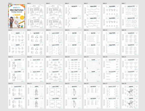 Mini-Heft: Fasching / Karneval für die 1. Klasse (Überblick)