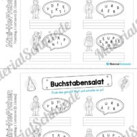 Mini-Heft: Fasching / Karneval für die 2. Klasse (Buchstabensalat)