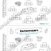 Mini-Heft: Fasching / Karneval für die 2. Klasse (Rechenmauern)