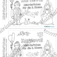 Mini-Heft: Fasching / Karneval für die 3. Klasse (Deckblatt Karneval)