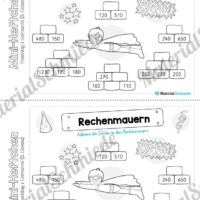 Mini-Heft: Fasching / Karneval für die 3. Klasse (Rechenmauern)