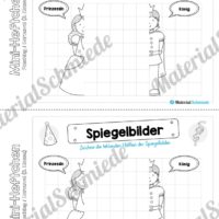 Mini-Heft: Fasching / Karneval für die 3. Klasse (Spiegelbilder zeichnen)