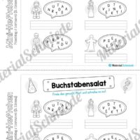 Mini-Heft: Fasching / Karneval für die 3. Klasse (Buchstabensalat)