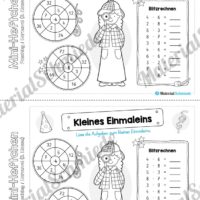 Mini-Heft: Fasching / Karneval für die 3. Klasse (Kleines Einmaleins)