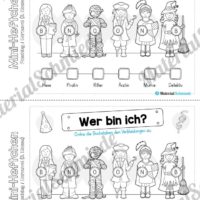 Mini-Heft: Fasching / Karneval für die 3. Klasse (Wer bin ich)