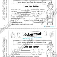 Mini-Heft: Fasching / Karneval für die 3. Klasse (Lückentext)