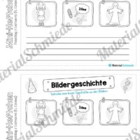 Mini-Heft: Fasching / Karneval für die 4. Klasse (Bildergeschichte)