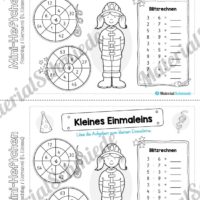 Mini-Heft: Fasching / Karneval für die 4. Klasse (Kleines Einmaleins)