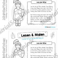 Mini-Heft: Fasching / Karneval für die 4. Klasse (Lesen & Malen)