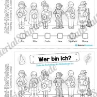 Mini-Heft: Fasching / Karneval für die 4. Klasse (Wer bin ich)