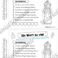 Mini-Heft: Fasching / Karneval für die 4. Klasse (Ein Wort zu viel)