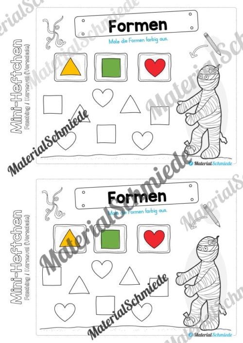 Mini-Heft: Fasching / Karneval für die Vorschule (Vorschau 13)