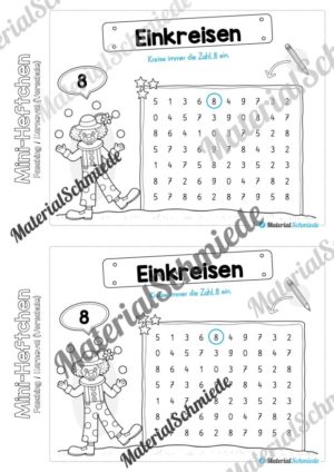 Mini-Heft: Fasching / Karneval für die Vorschule (Vorschau 14)