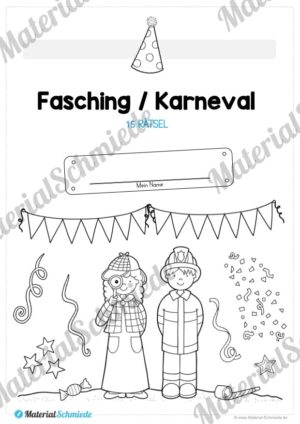 15 Rätsel zum Fasching / Karneval (Vorschau 01)