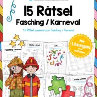 15 Rätsel zum Fasching / Karneval