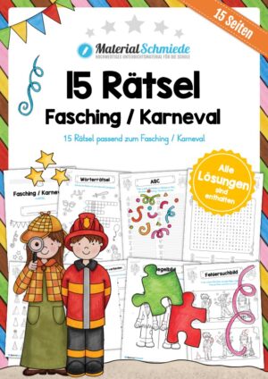 15 Rätsel zum Fasching / Karneval