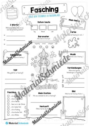 Steckbrief Fasching (Clown)