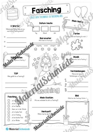 Steckbrief Fasching (Prinzessin)