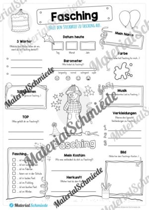 Steckbrief Fasching (Detektivin)